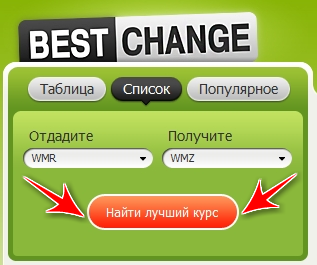 Сервіс обміну електронною валюти bestchange.ru